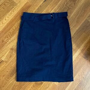 J Crew size 8 navy pencil skirt